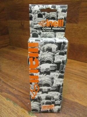 NOS CINELLI CORK RIBBON HANDLEBAR WRAP HANDLE BAR TAPE - LOGO EMBOSSED - LT TEAL - Image 1 of 3