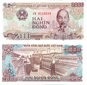 Vietnam P107 2000 Dong 1988 UNC - Picture 1 of 1