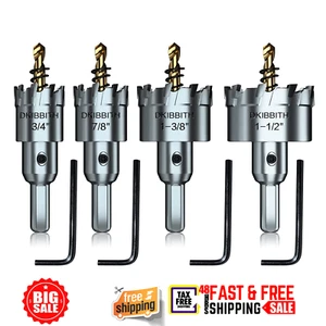 4er Set Brocas Premium Cortadores de Corona Sierra para Metal Acero Madera NEU - Bild 1 von 7