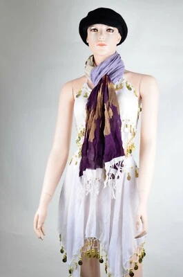 100% Cotton Ink Casual Tear Drop Fringe Multi Color Fashion Comfort Warm - Image 1 of 4