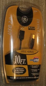New 10 ft High-Speed USB device printer type cable A plug/B plug FREE SHIPPING - Picture 1 of 5