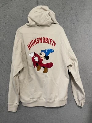 Suéter com capuz Disney Fantasia x Highsnobiety tamanho XL bege algodão adulto - Imagem 1 de 4