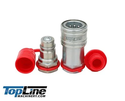 TOPLINE TL35 1/2" SAE Thread 1/2 Ag Hydraulic Quick Connect Coupler Poppet Valve ISO5675