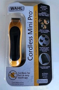 WAHL CORDLESS Mini Pro Compact TOUCH-UPS & TRIMS Hair & Beard 14pc. Set - NEW - Picture 1 of 2