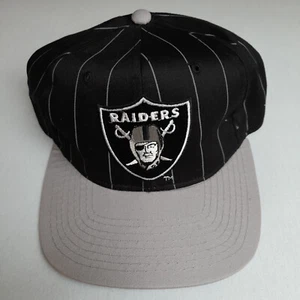 Vintage Starter Los Angeles Raiders Pin Stripe Snapback Hat Cap NFL Football - Bild 1 von 7