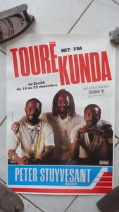 AFFICHE CONCERT TOURE KUNDA ZENITH PETER STUYVESANT 40 X 60 CM - Picture 1 of 1
