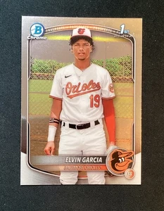 2025 Bowman Chrome Prospect Elvin Garcia #BCP-124 Baltimore Orioles - Bild 1 von 2