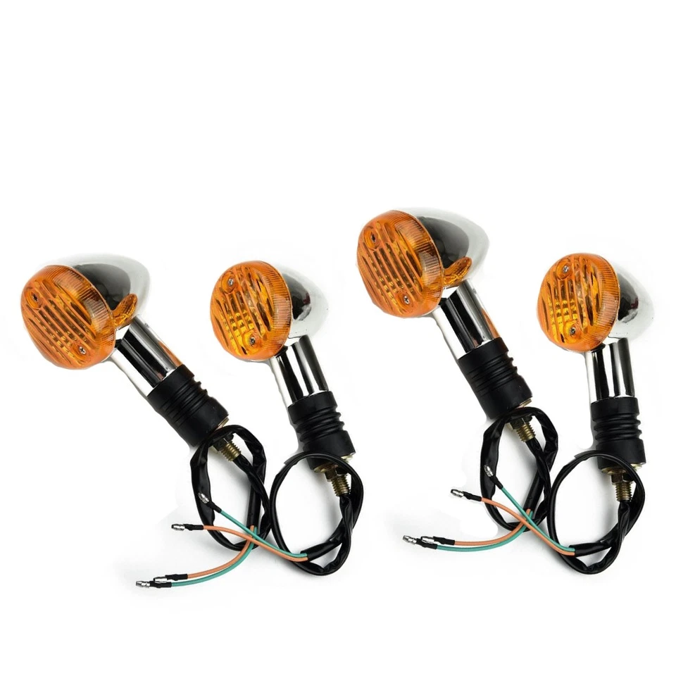 4pcs Motorcycle Turn Signal Indicator Light Blinker for kawasaki Suzuki Honda - Image 1 of 4
