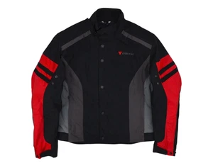 Dainese D-Dry Waterproof Motorcycle Textile Black Red Jacket Mens Size 54 - Bild 1 von 24