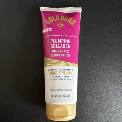 GOLD BOND Colágeno Rellumping Cuerpo y Facial Suero Loción Hidratante 8oz Cereza Foto 1 de 2