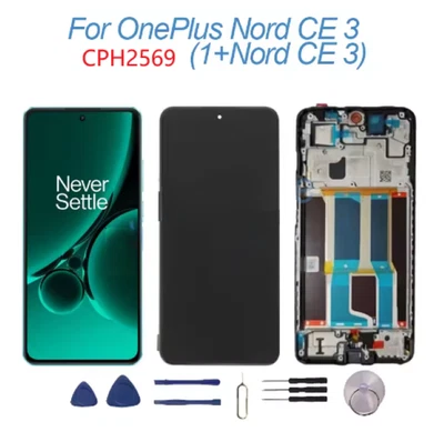 For OnePlus Nord CE3 CPH2569 AMOLED Display LCD Screen Touch Digitizer + Frame - Image 1 of 2