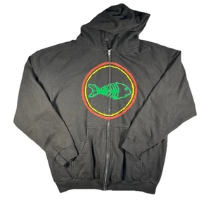 Vintage Fishbone Band Zip Hoodie Y2K Funk Punk Hip Hop Streetwear Grunge Skater - Picture 1 of 9