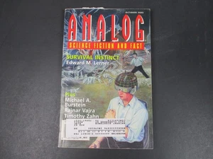 Analog Science Fiction and Fact Magazine October 2002 Survival Instinct Lerner - Picture 1 of 3
