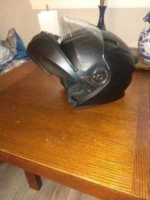 Casco integral de moto invierno cálido doble visera talla L Foto 1 de 4