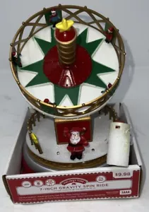 Holiday Time Christmas 7” LED Gravity Spin Ride Untested Musical Needs 3-aaa 🪫 - Picture 1 of 9