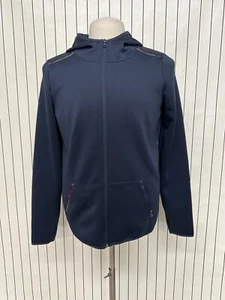 Xersion Hoodie Men's Blue Solid Kangaroo Pockets Long Sleeve Zip Up Size M - Picture 1 of 7