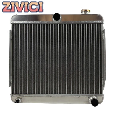 2 filas de radiador de aluminio para Jeep CJ5 CJ6 1970 71 1966-71 JEEPSTER 3,7 L V6 manual Foto 1 de 4