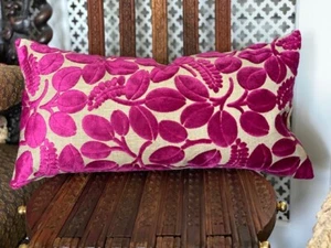 #DESIGNERS GUILD TESSUTO TAGLIO VELLUTO IMBOTTITURA COPERTURA CARAGGIO CASSIS 24X11" - Foto 1 di 1