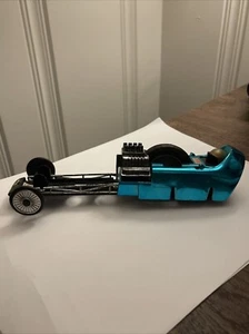 SSP 71 KENNER CHROME BLUE RAIL BIRD TOP FUEL DRAGSTER - Picture 1 of 8