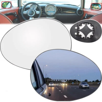 Par de espejos retrovisores térmicos tintados blancos para Mini Cooper R55 R56 R57 2007-2014 Foto 1 de 4