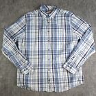Johnnie O Shirt Large Button Up Hangin Out Blakely Gulf Blue Long Sleeve Bamboo