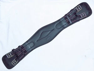 FSS Leather Wide Chest Pressure Relief Comfort Padded SHAPED Dressage Girth New - Picture 1 of 1