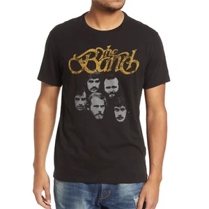 John Varvatos Men's The Band Group Shot Classic Rock Graphic Crew T-Shirt Black - Picture 1 of 5