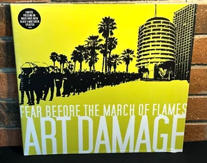 FEAR BEFORE THE MARCH OF FLAMES - Art Damage, Ltd WHITE SPLATTER VINYL LP New! - Picture 1 of 7