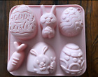 Easter Egg Hunt Easter Bunny Carrots Silicone Fondant Chocolate Candy Mold