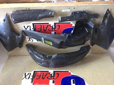 Yamaha wr250f wr250 f 2007 guardabarros trasero placas de matrícula de plástico protectores de horquilla Foto 1 de 4