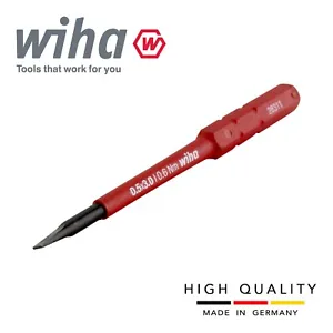 Wiha Slimbit Screwdriver Slotted 3mm head 75mm long VDE Electrician 34579 - Picture 1 of 4