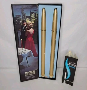 Vintage MCM Ronson Starburst Gold Varaflame Gas Candles Original Box Paperwork - Picture 1 of 9