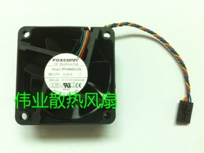 FOXCONN PVA060G12L 6025 12V 0.20A 6CM 4-Pin Cooling Fan - Image 1 of 4