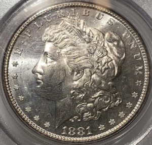 1881 S Morgan Silber Dollar PCGS MS-64 - Bild 1 von 4