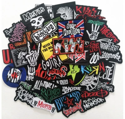 ROCK n ROLL - METAL, PUNK ROCK BANDS - Embroidered - U Pick - Iron-On Patches - Image 1 of 4