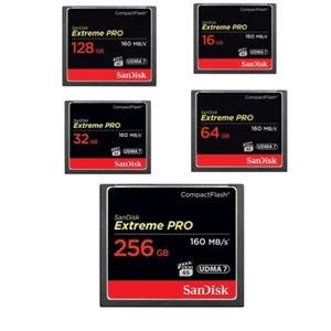 New SanDisk Extreme Pro 16GB 32GB 64GB Compact Flash CF Memory Card UDMA7 160MBs - Picture 1 of 10