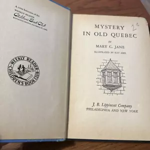 Vintage MYSTERY IN OLD QUEBEC von Mary C. Jane - 1955 Erstausgabe - Bild 1 von 8