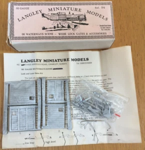 OO gauge boxed Langley Miniature Models F6 wide lock gates & accessories - Picture 1 of 2