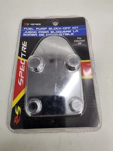 FUEL PUMP BLOCK-OFF KIT 42473 SPECTRE PERFORMANCE FITS BB CHEVY MOST V6 & V8 - Imagen 1 de 2