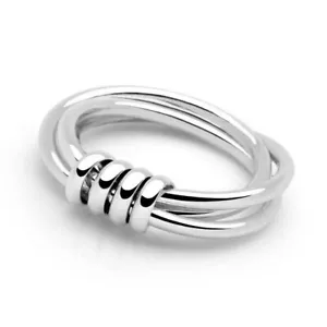 Sterling Silver Fidget Spinner Ring Minimalist Ring Gift For Women Handmade Ring - Picture 1 of 5