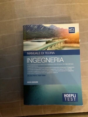  MANUALE DI TEORIA INGEGNERIA HOEPLI TEST - Immagine 1 di 2