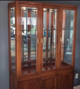 Ethan Allen - Lighted China Cabinet 
