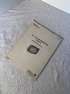 Monitor a color Williams, original, arcade, 19 pulgadas tipo A, manual de instrucciones - Imagen 1 de 1