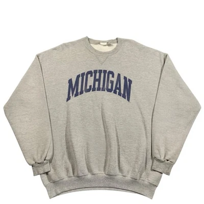 Suéter Vintage Años 90 Michigan Wolverines College Cuello Redondo Talla XXL Foto 1 de 4