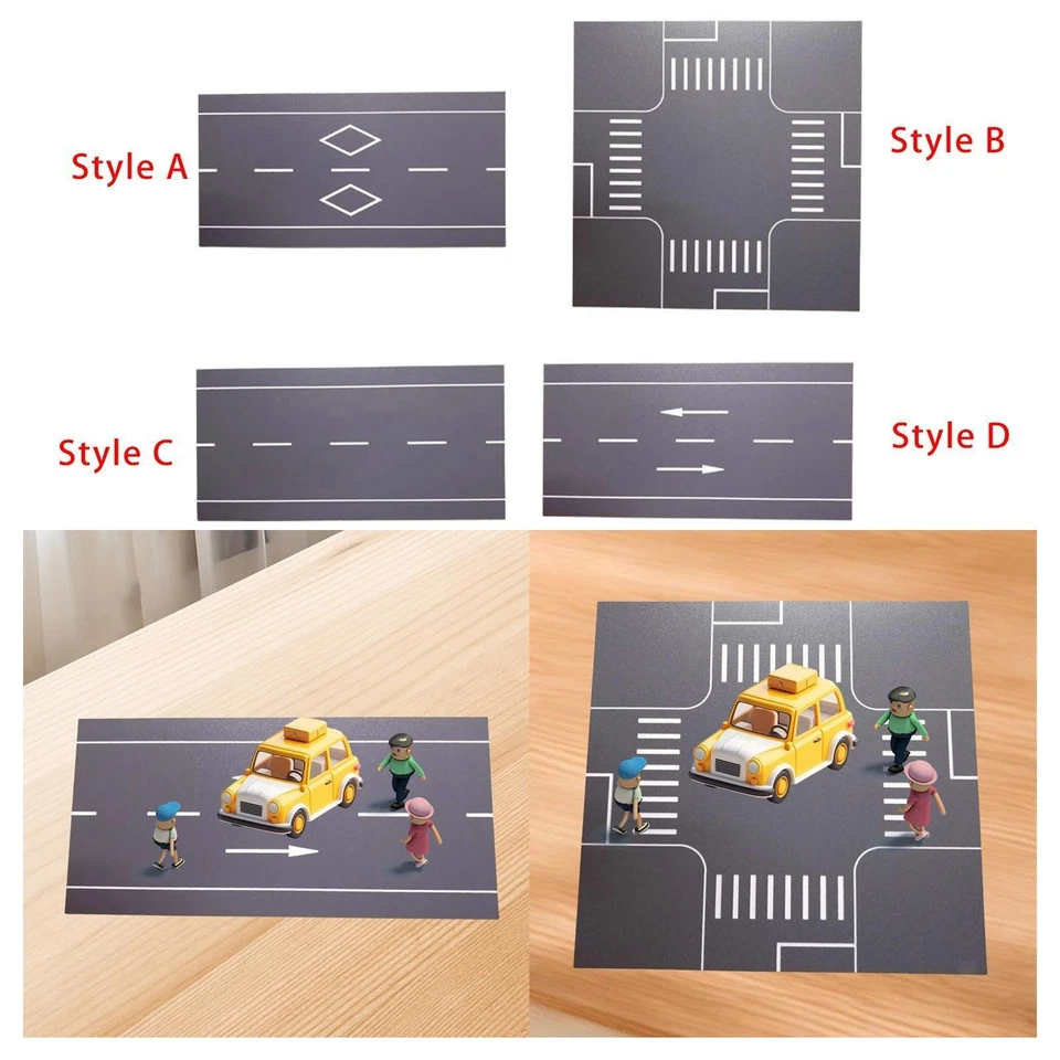Scena stradale in scala 1:64 Strada cittadina Facile da applicare Tavolo di - Immagine 1 di 2