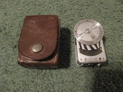 Medidor de luz vintage Metraphot Leica con estuche Alemania Foto 1 de 4