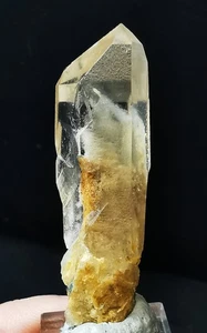 12g Natural Clear Transparent Red Ghost Pyramid Quartz Crystal Point Specimen - Picture 1 of 10