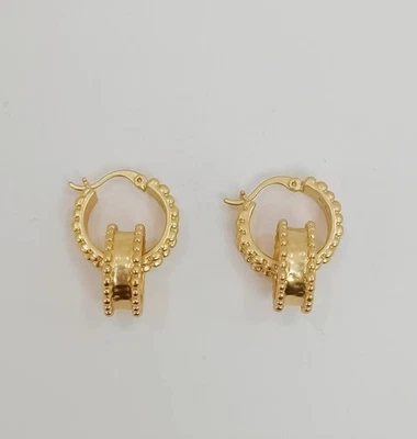 Pendientes Huggie Aro Julie Vos Marbella Chapados en Oro Foto 1 de 4