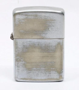 Encendedor Zippo 1947 vintage cromado níquel plata bisagra de 3 barriles bonito - Imagen 1 de 6