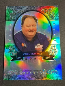 2011 Leaf REFRACTOR POKER PROOF MISSING AUTO & # Greg Raymer - Picture 1 of 2